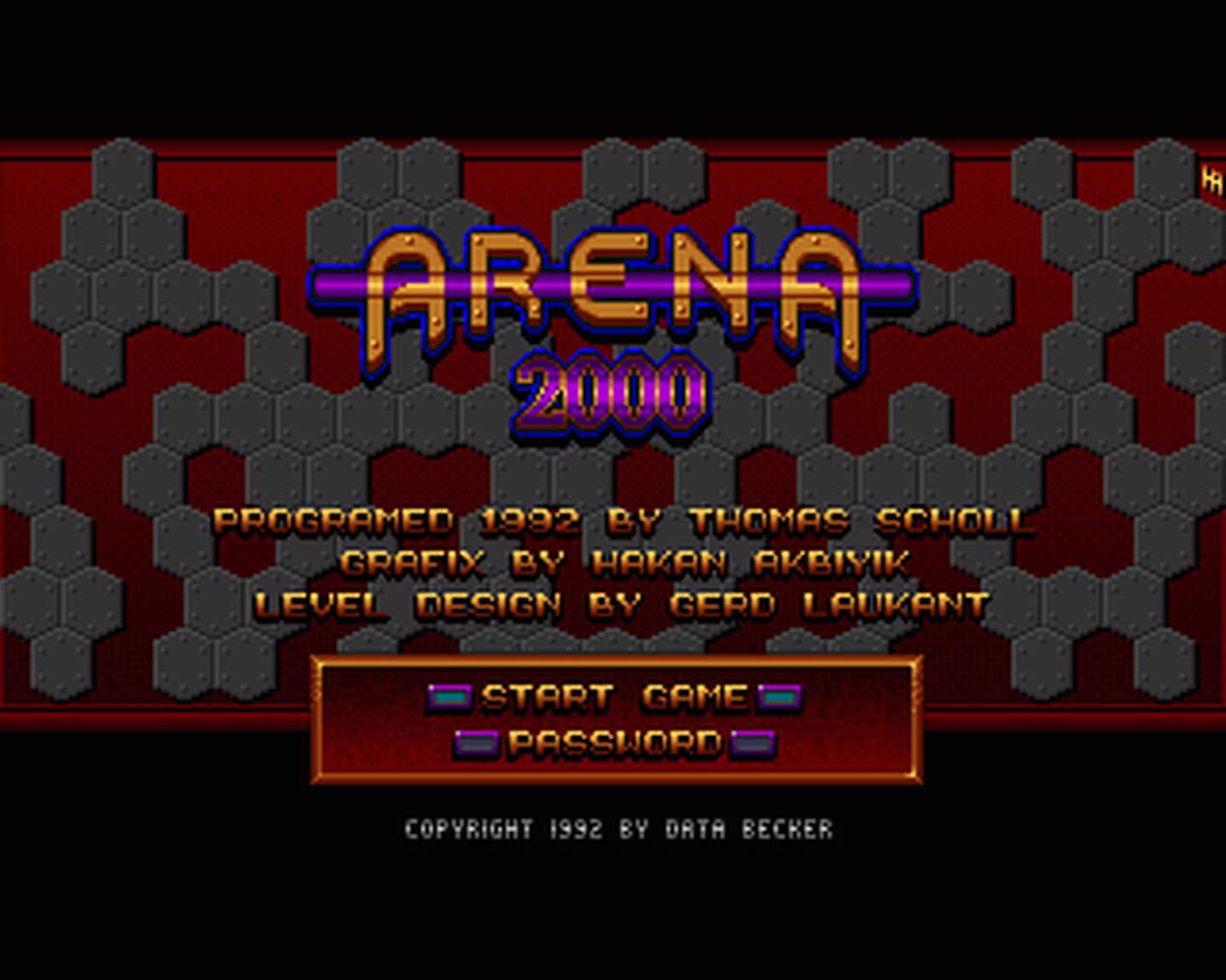 Amiga GameBase Arena_2000 Data_Becker 1992
