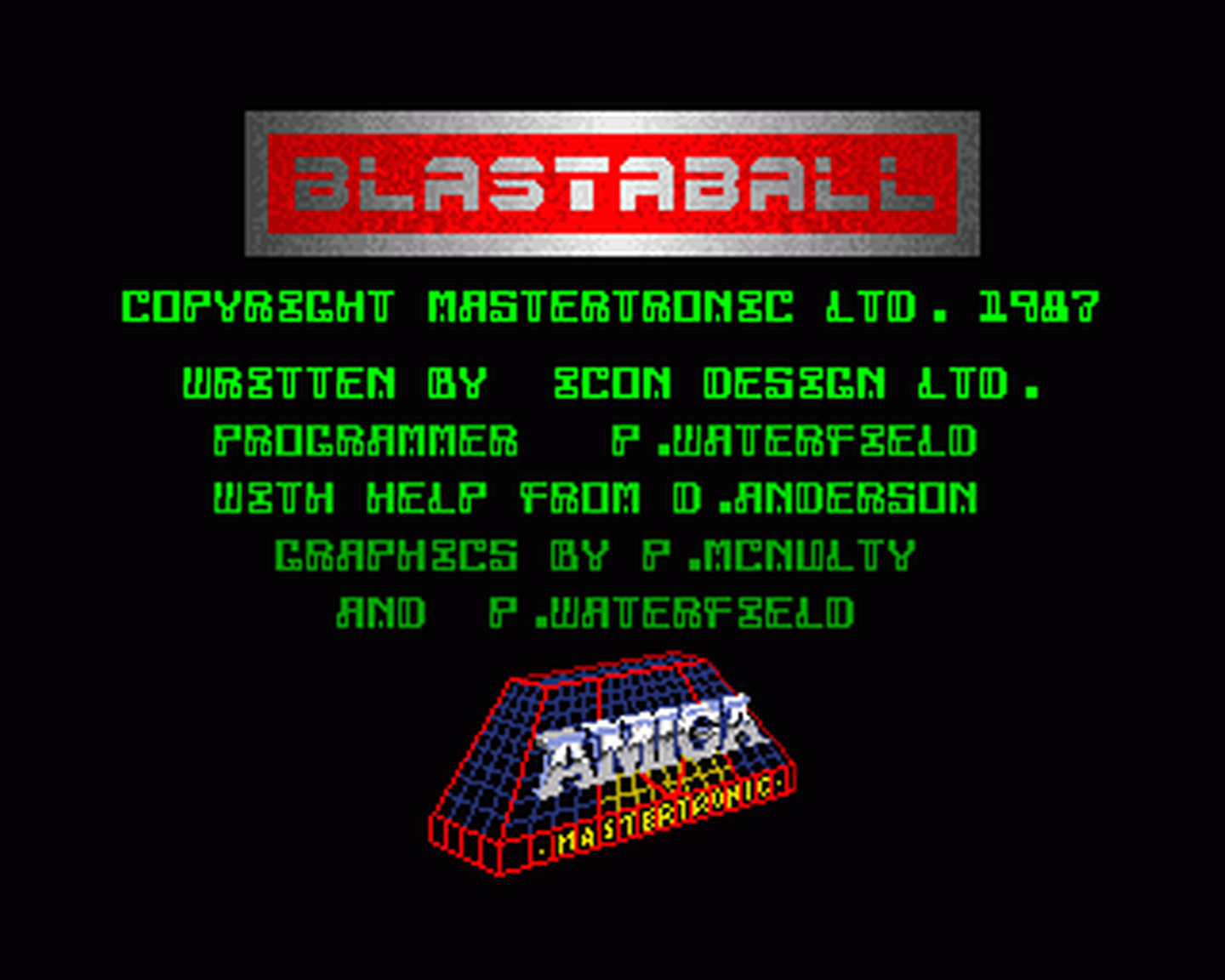 Amiga GameBase Blastaball Mastertronic 1988