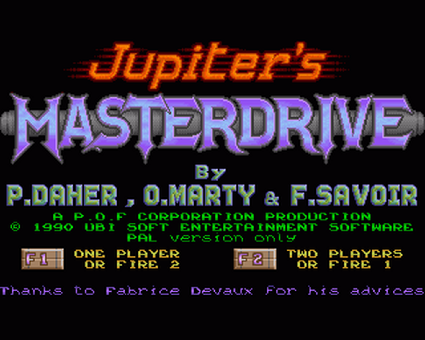 Amiga GameBase Jupiter's_Masterdrive Ubi_Soft 1990