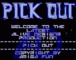 Amiga GameBase Pick_Out Amiga_Fun 1991