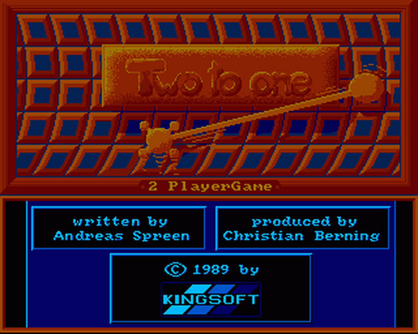 Amiga GameBase Two_to_One Kingsoft 1990