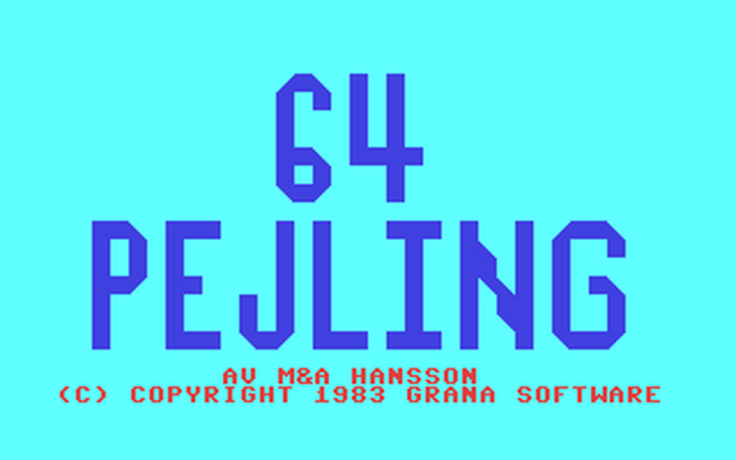 C64 GameBase 64_Pejling Grana_Software 1983