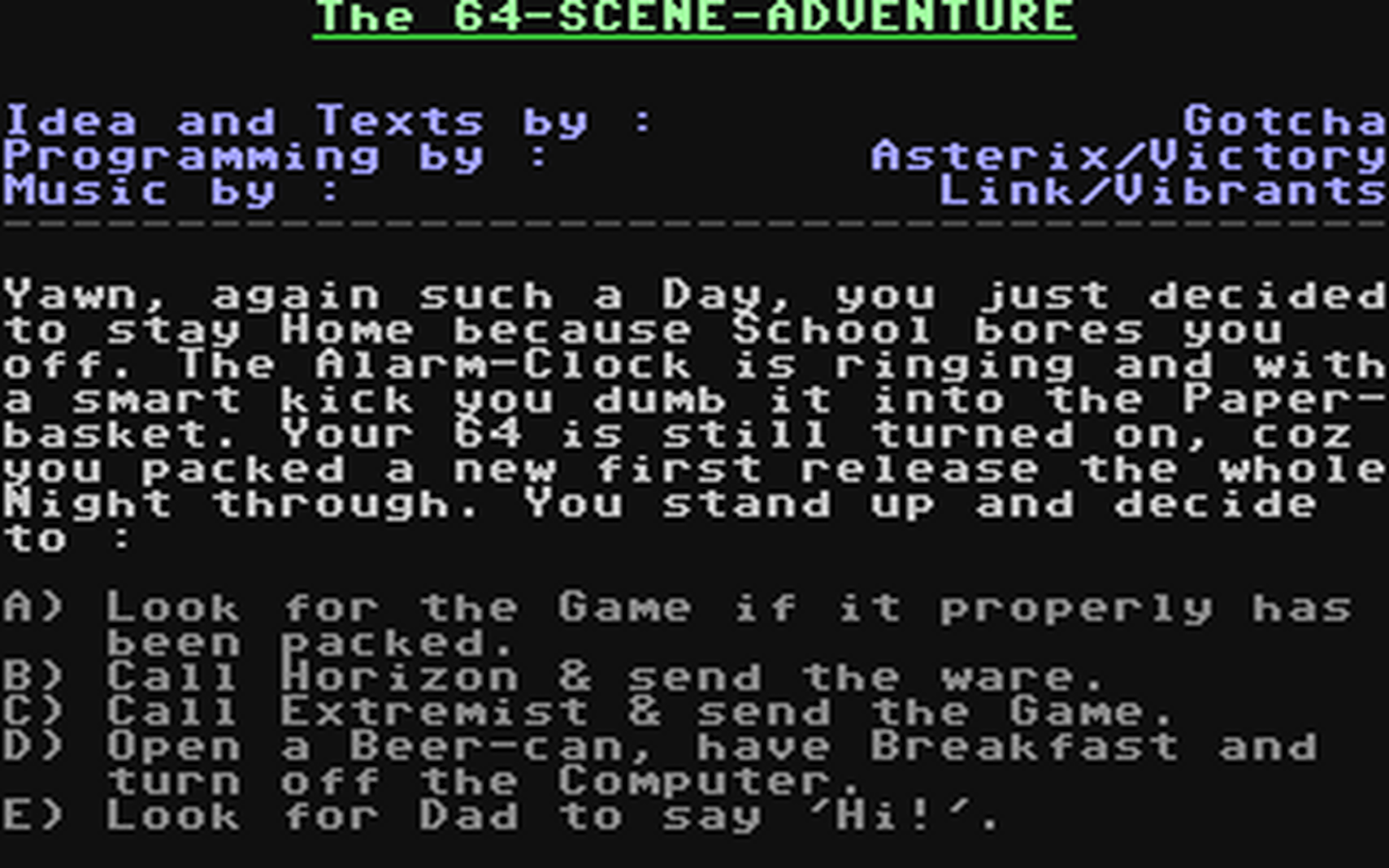 C64 GameBase 64-Scene-Adventure,_The (Not_Published)