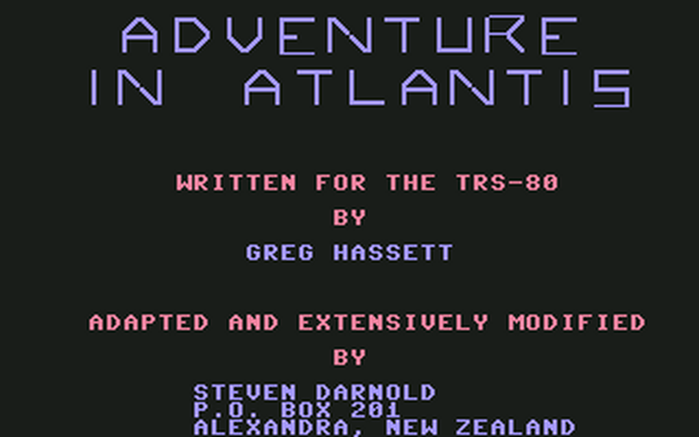 C64 GameBase Adventure_in_Atlantis (Public_Domain)