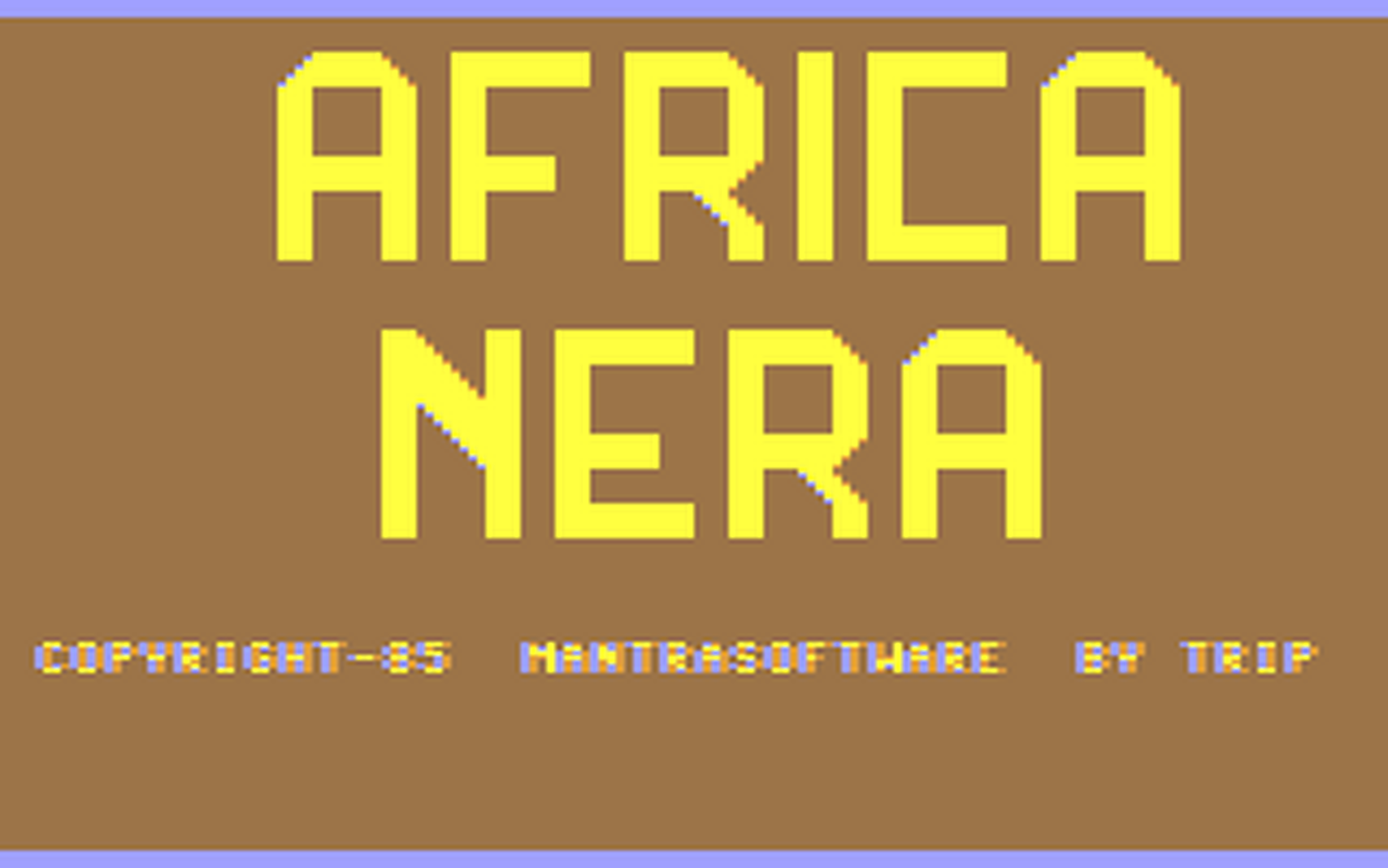 C64 GameBase Africa_Nera Mantra_Software 1985