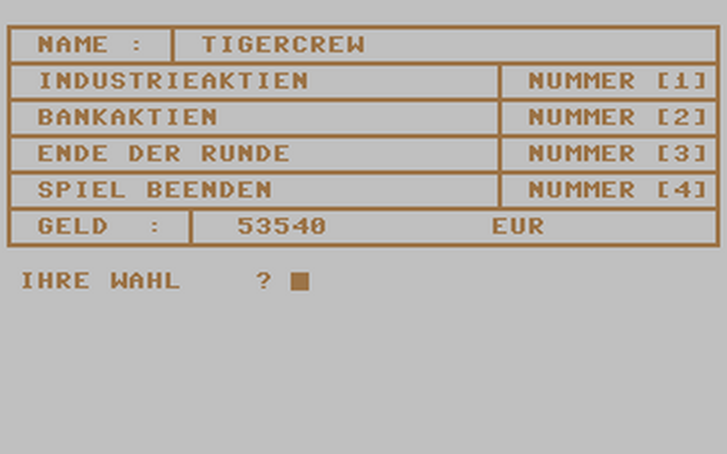 C64 GameBase Aktienmanager_II Tiger-Crew-Disk_PD 2001