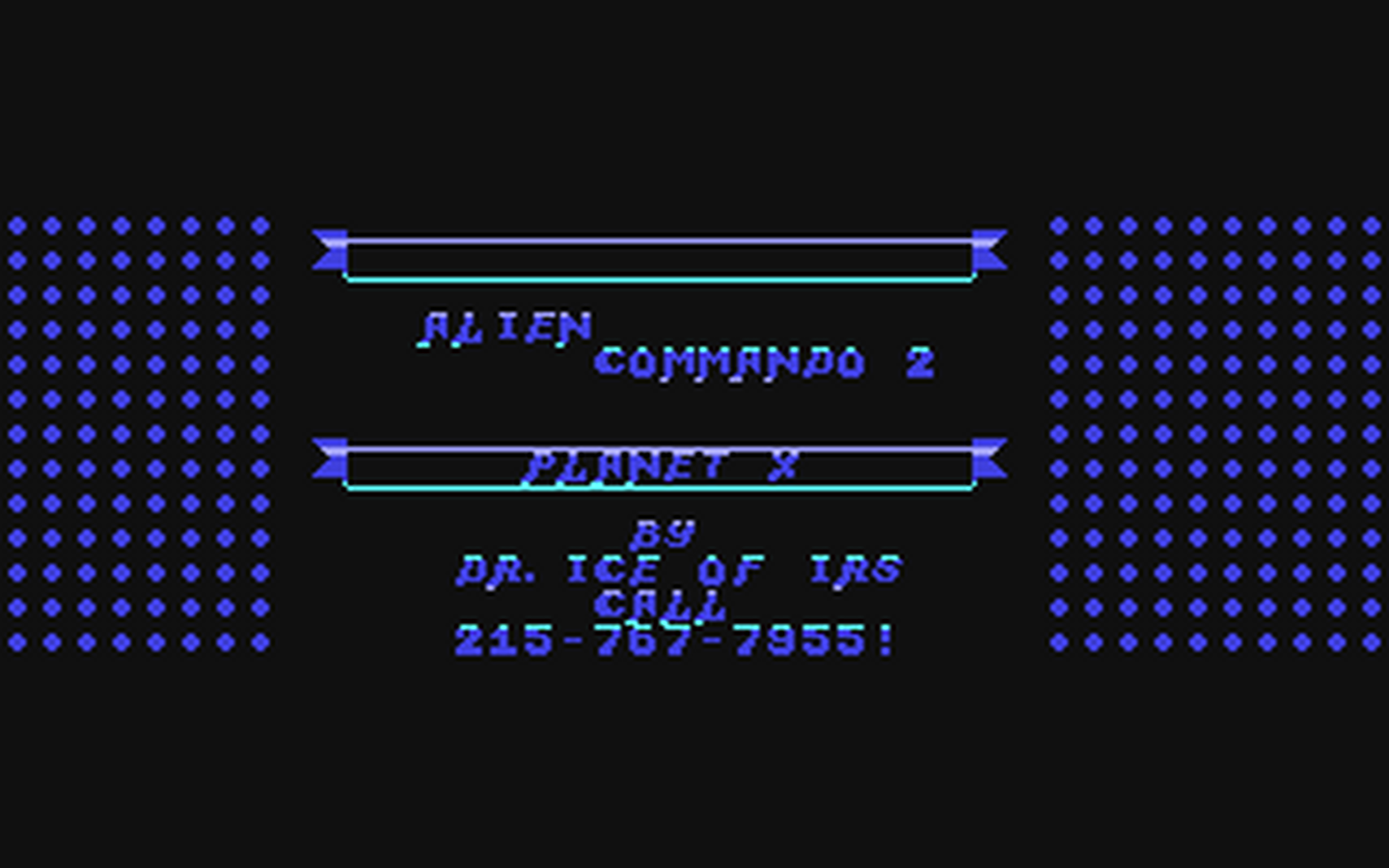 C64 GameBase Alien_Commando_II_-_Planet_X (Created_with_SEUCK) 1988