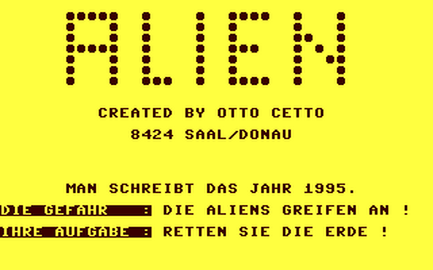 C64 GameBase Alien Vogel-Verlag_KG/HC_-_Mein_Home-Computer 1984