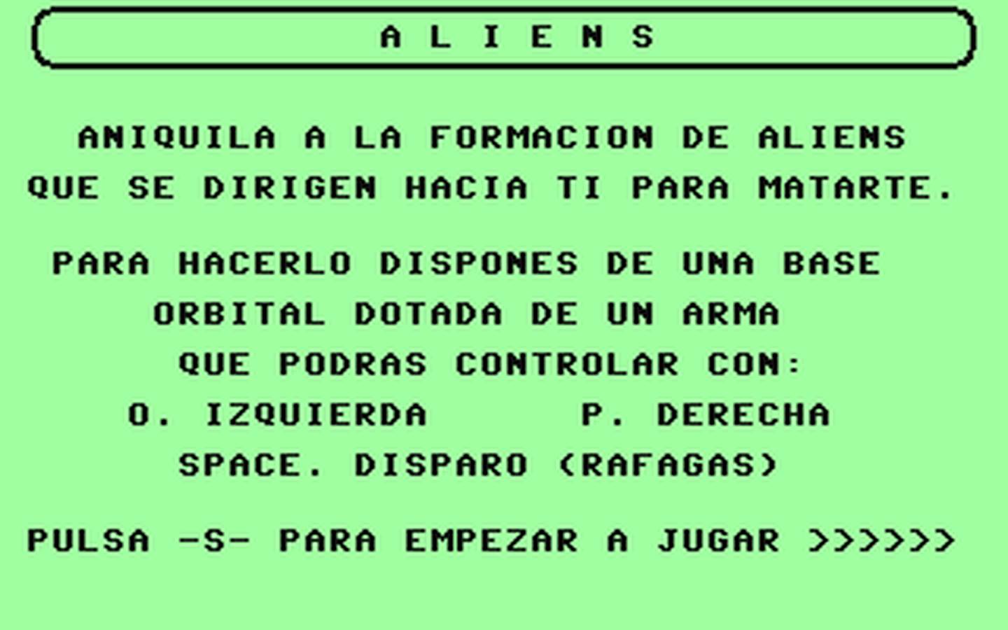 C64 GameBase Aliens Grupo_de_Trabajo_Software_(GTS)_s.a./Commodore_Computer_Club 1986