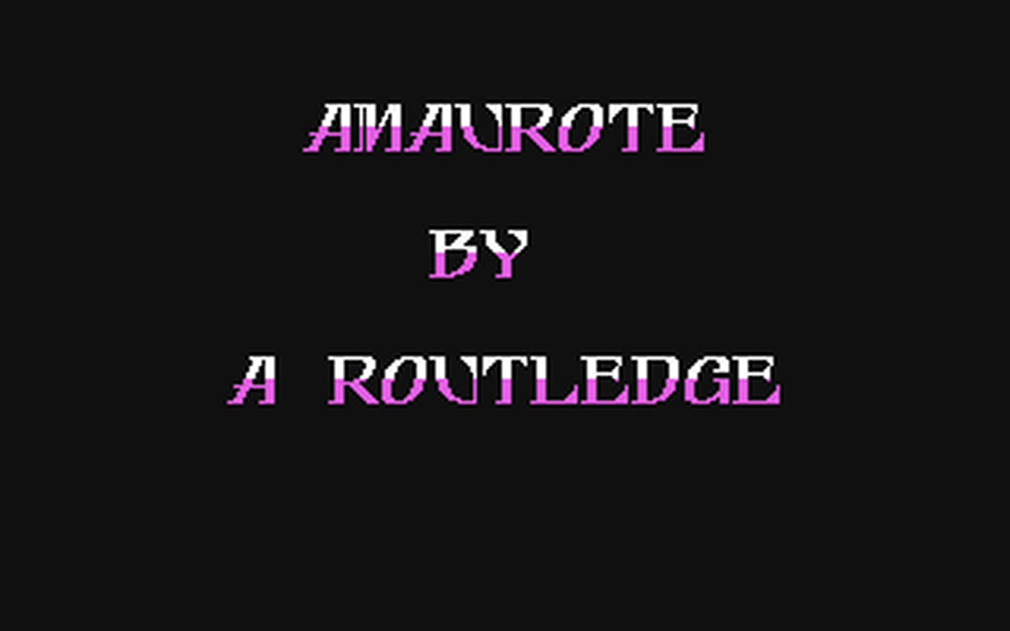 C64 GameBase Amaurote MAD_(Mastertronic's_Added_Dimension) 1987