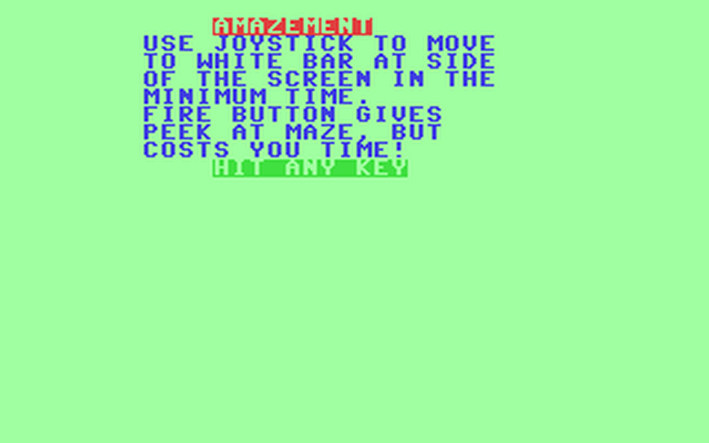 C64 GameBase Amazement Robert_J._Brady_Co. 1984