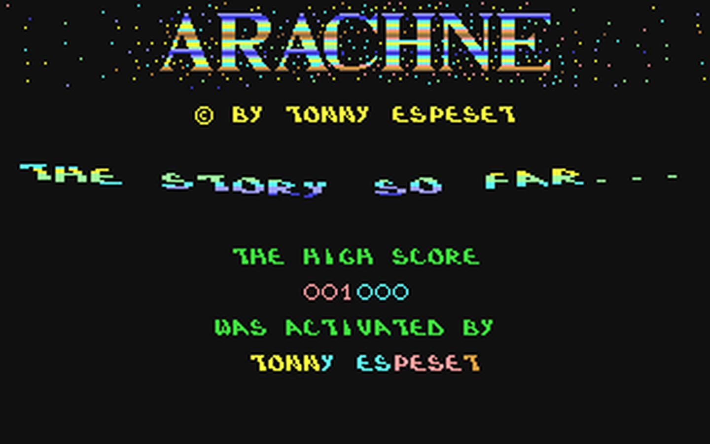 C64 GameBase Arachne Tonny_Espeset 1987