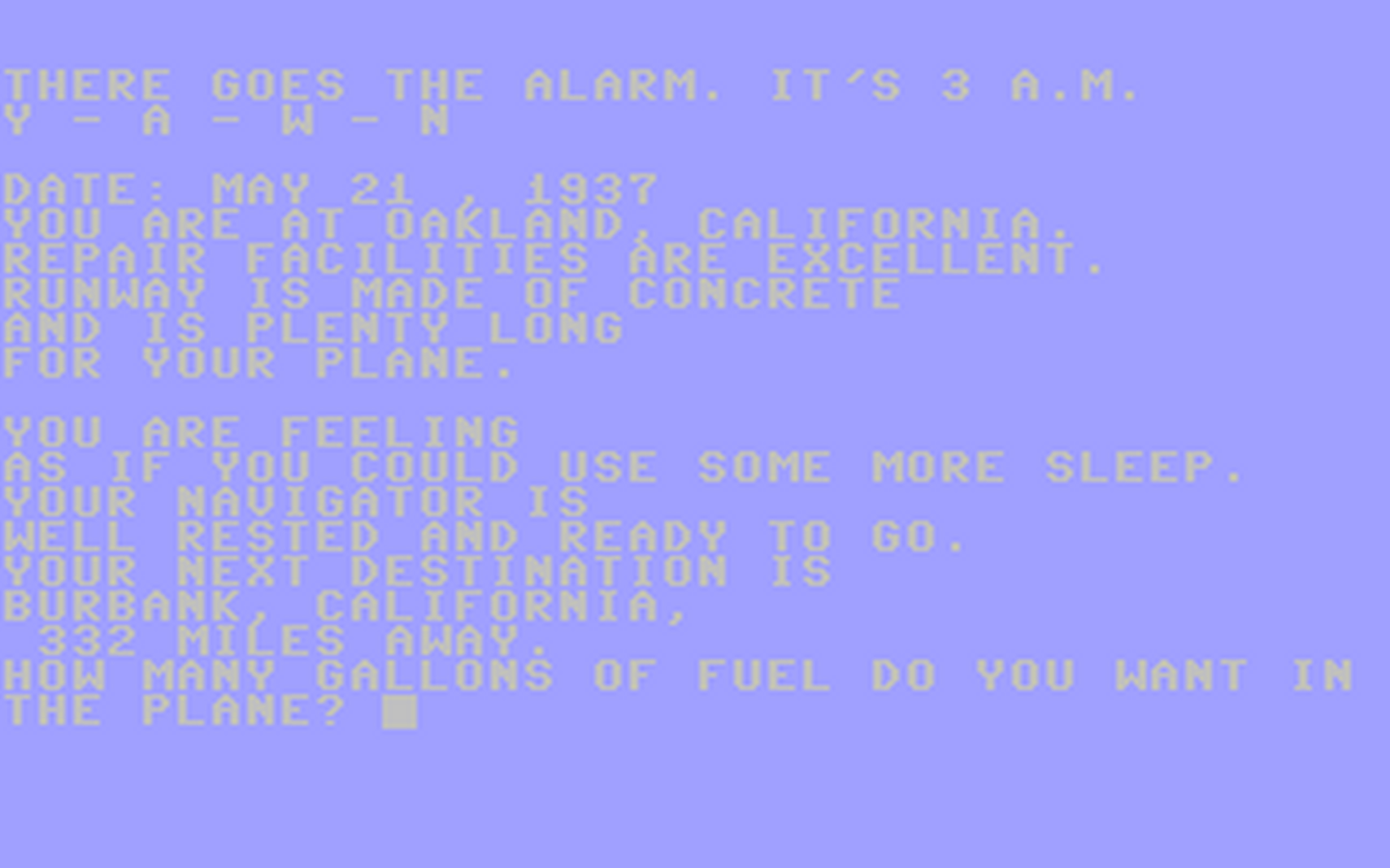 C64 GameBase Around_the_World_Flight_of_Amelia_Earhart Microsoft_Press 1986