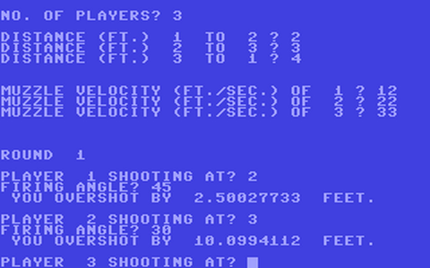 C64 GameBase Artillery_3 Creative_Computing 1979