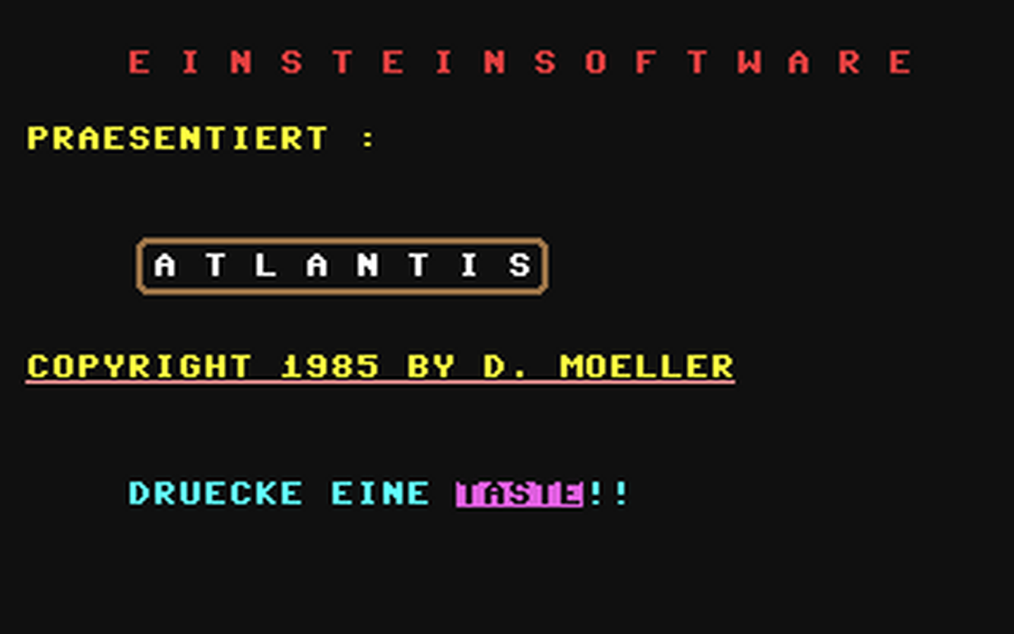 C64 GameBase Atlantis Tronic_Verlag_GmbH/Compute_mit 1985