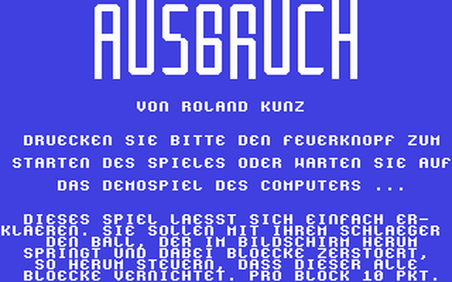 C64 GameBase Ausbruch BB_Software