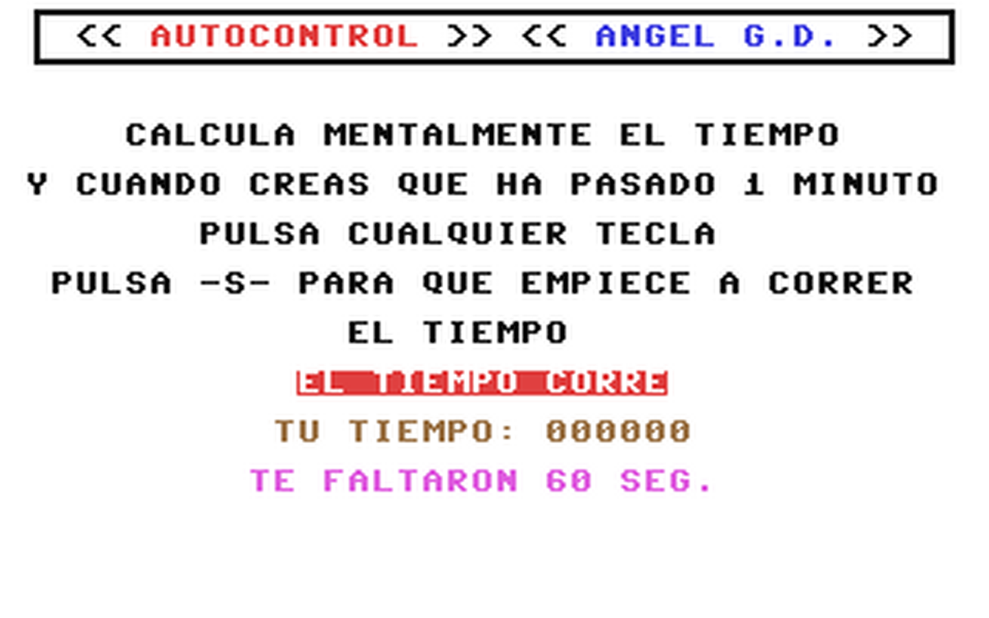 C64 GameBase Autocontrol Grupo_de_Trabajo_Software_(GTS)_s.a./Commodore_Computer_Club 1986