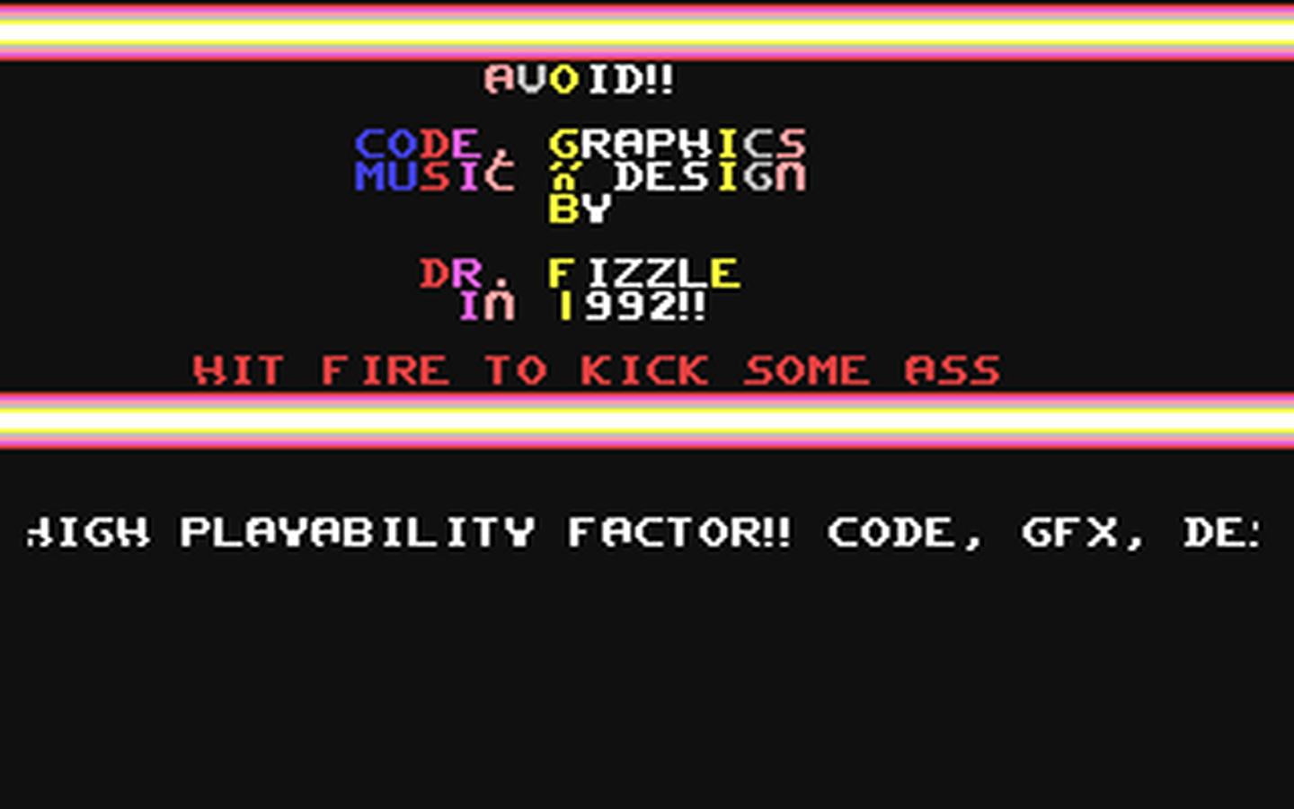 C64 GameBase Avoid (Public_Domain) 1992