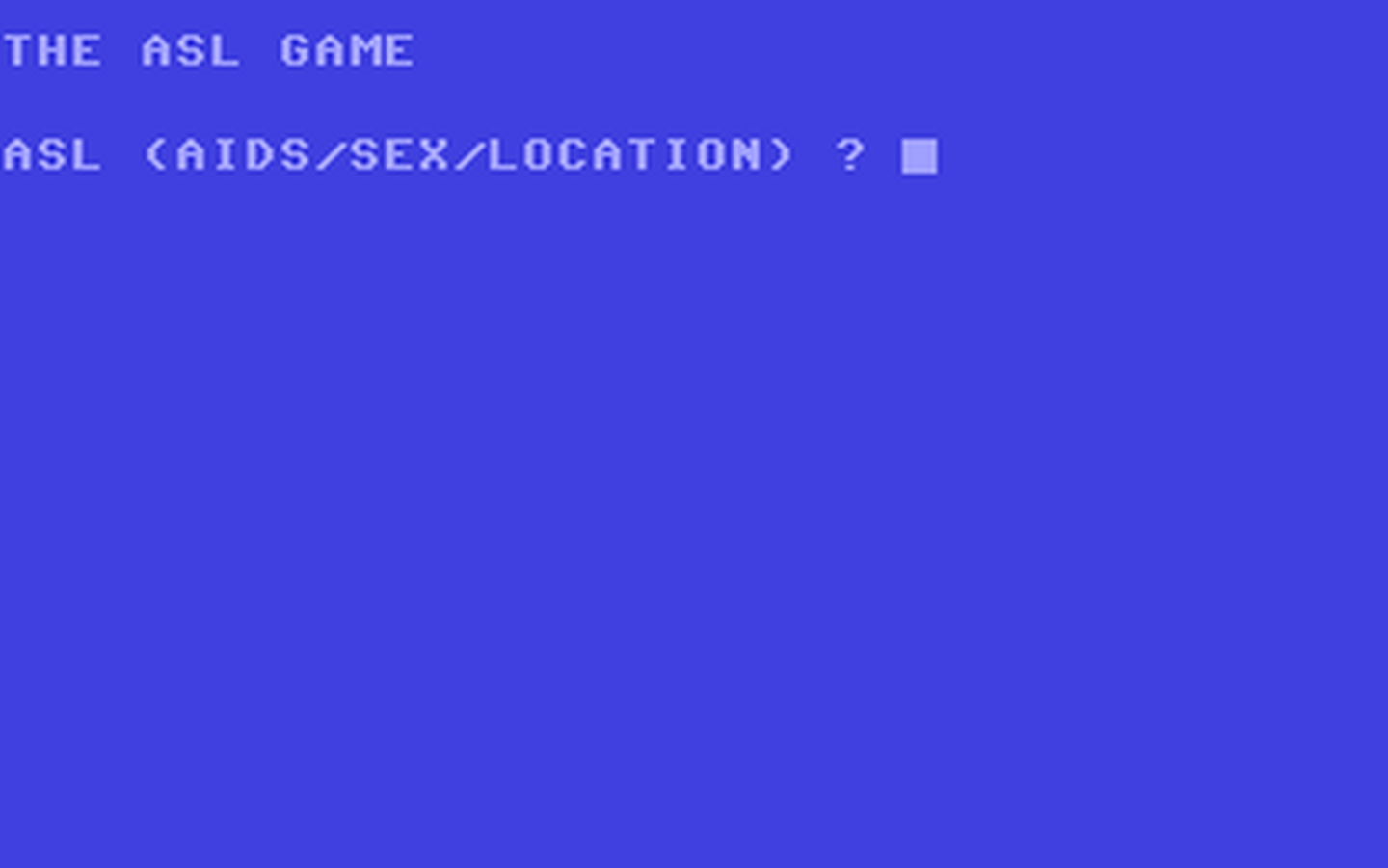 C64 GameBase ASL_Game,_The (Public_Domain) 2005