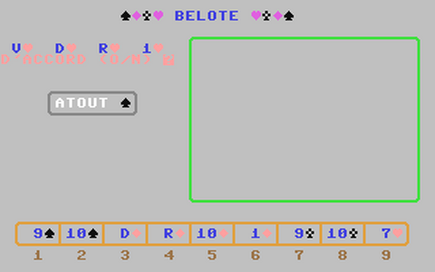 C64 GameBase Belote Hebdogiciel 1983