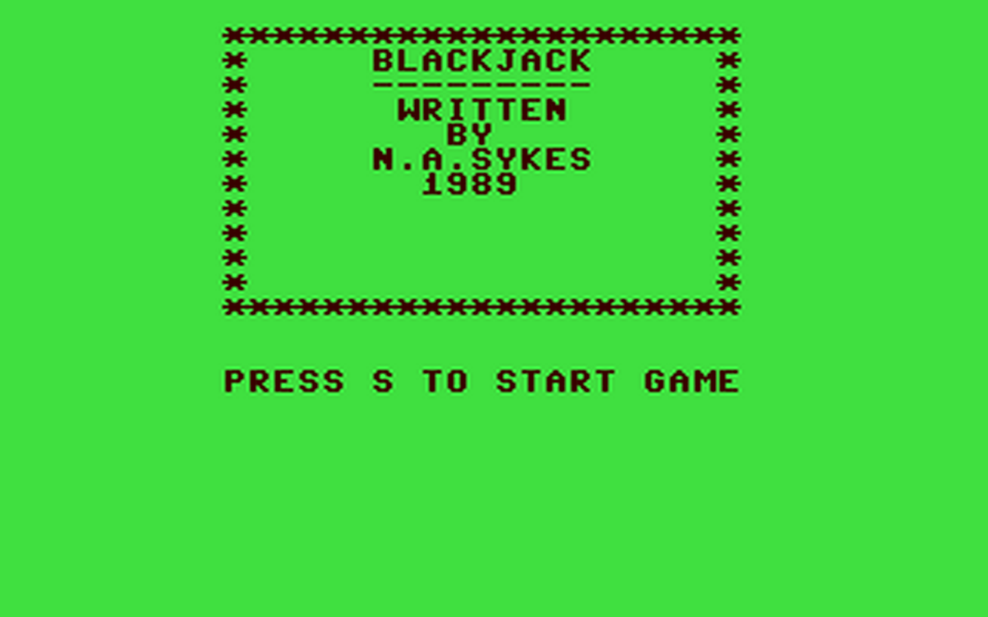 C64 GameBase Blackjack Argus_Specialist_Publications_Ltd./Commodore_Disk_User 1990