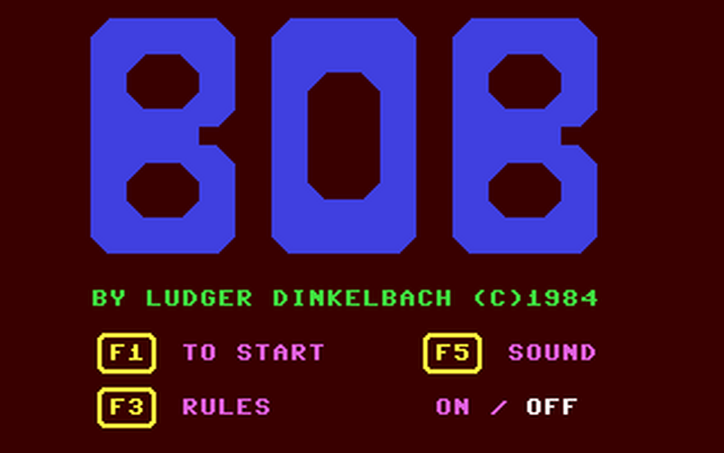 C64 GameBase Bob 1984