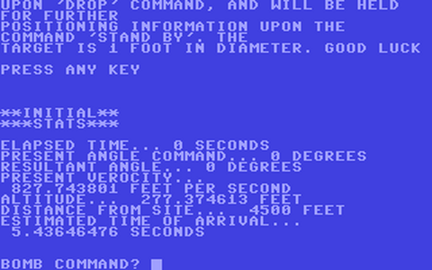 C64 GameBase Bombrun Creative_Computing 1979