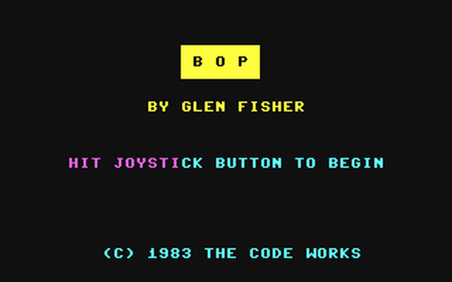 C64 GameBase Bop Osbourne/McGraw-Hill 1983