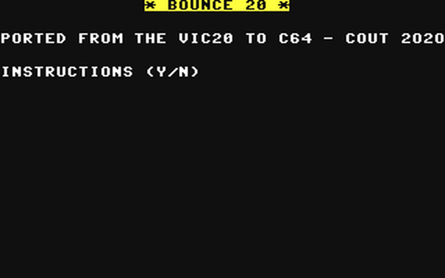 C64 GameBase Bounce_20 (Not_Published) 2020