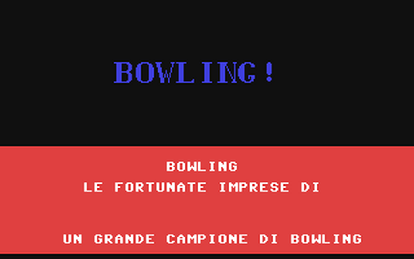 C64 GameBase Bowling! Pubblirome/Game_2000 1987