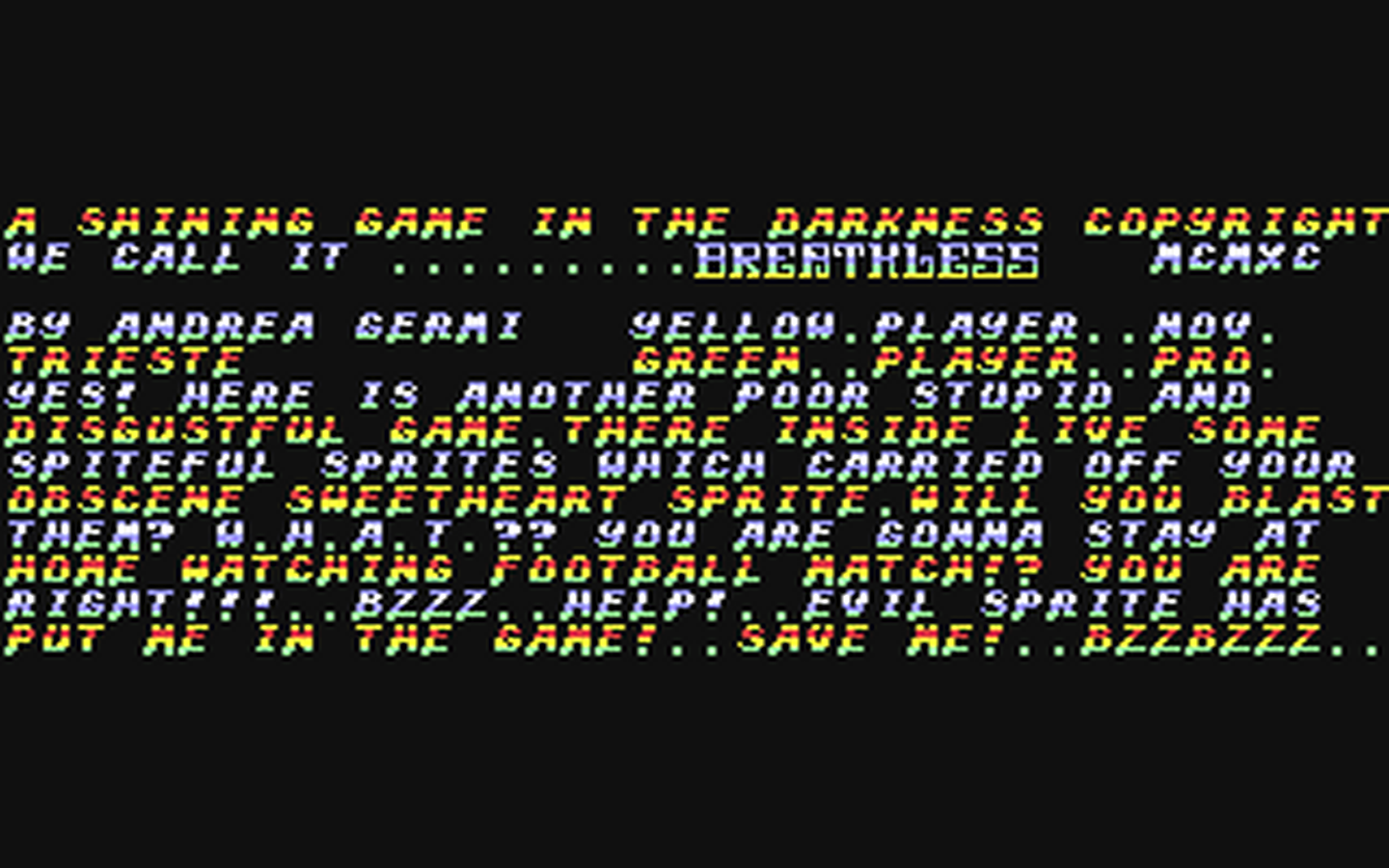 C64 GameBase Breathless (Created_with_SEUCK) 1990