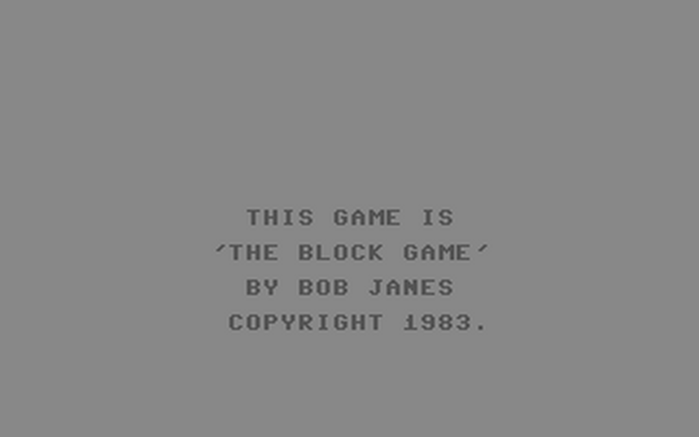 C64 GameBase Block_Game,_The 1983
