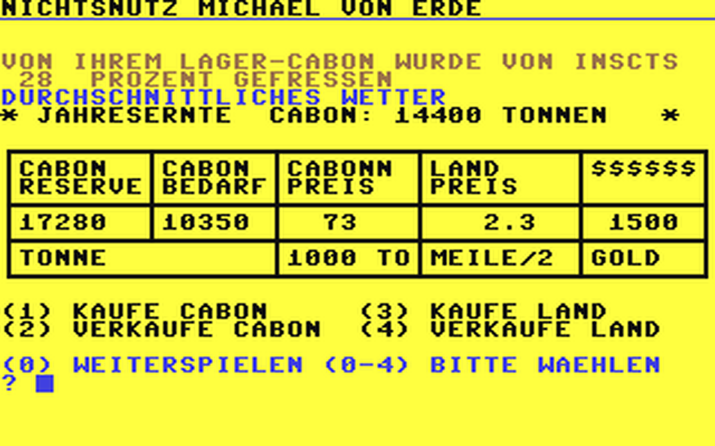 C64 GameBase Cabon_&_kein_Cabon (Not_Published) 1989