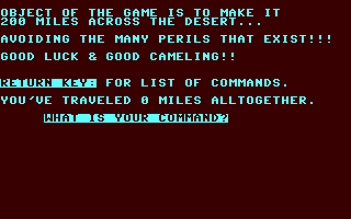 C64 GameBase Camel 1984