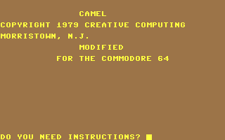 C64 GameBase Camel