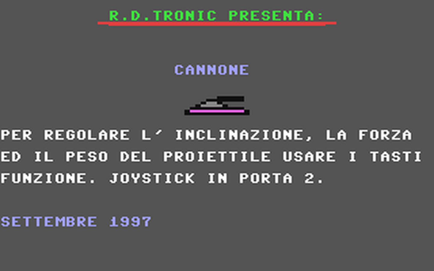 C64 GameBase Cannone R.D.Tronic 1997