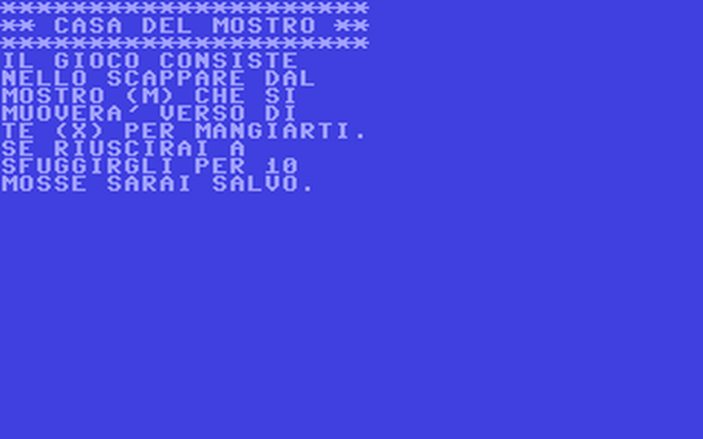 C64 GameBase Casa_del_Mostro Systems_Editoriale_s.r.l./CCC 1984