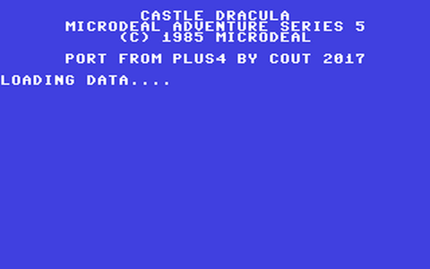 C64 GameBase Castle_Dracula (Not_Published) 2017