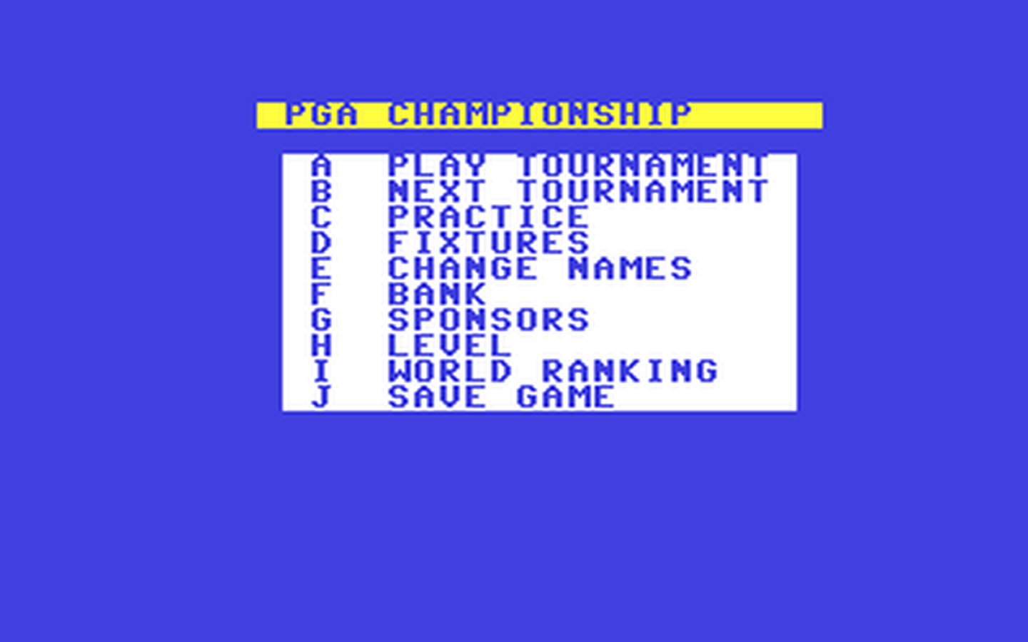 C64 GameBase Championship_Golf D&H_Games 1988