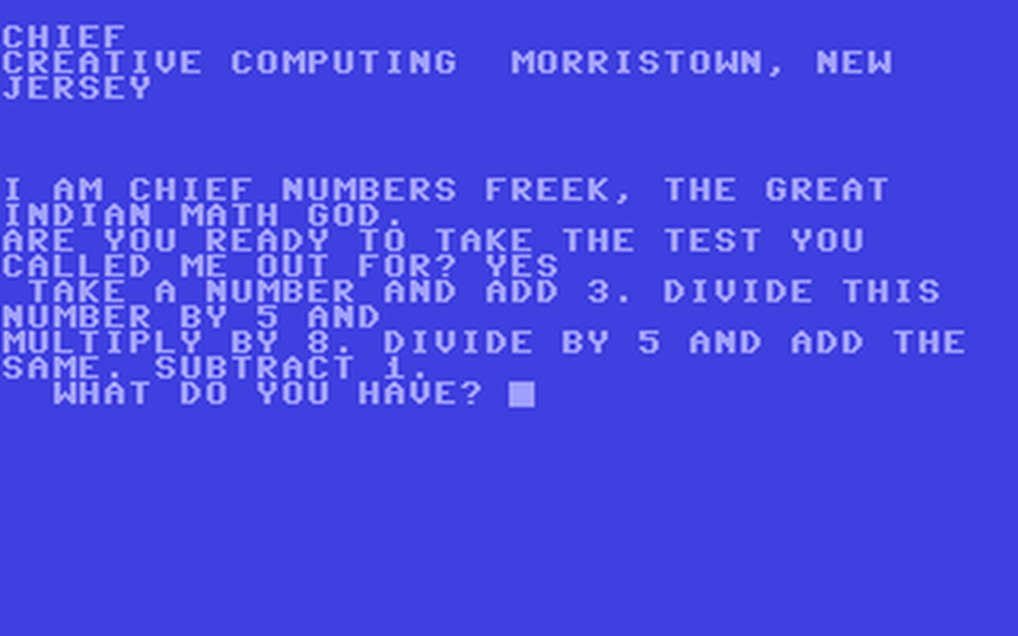 C64 GameBase Chief Creative_Computing 1978