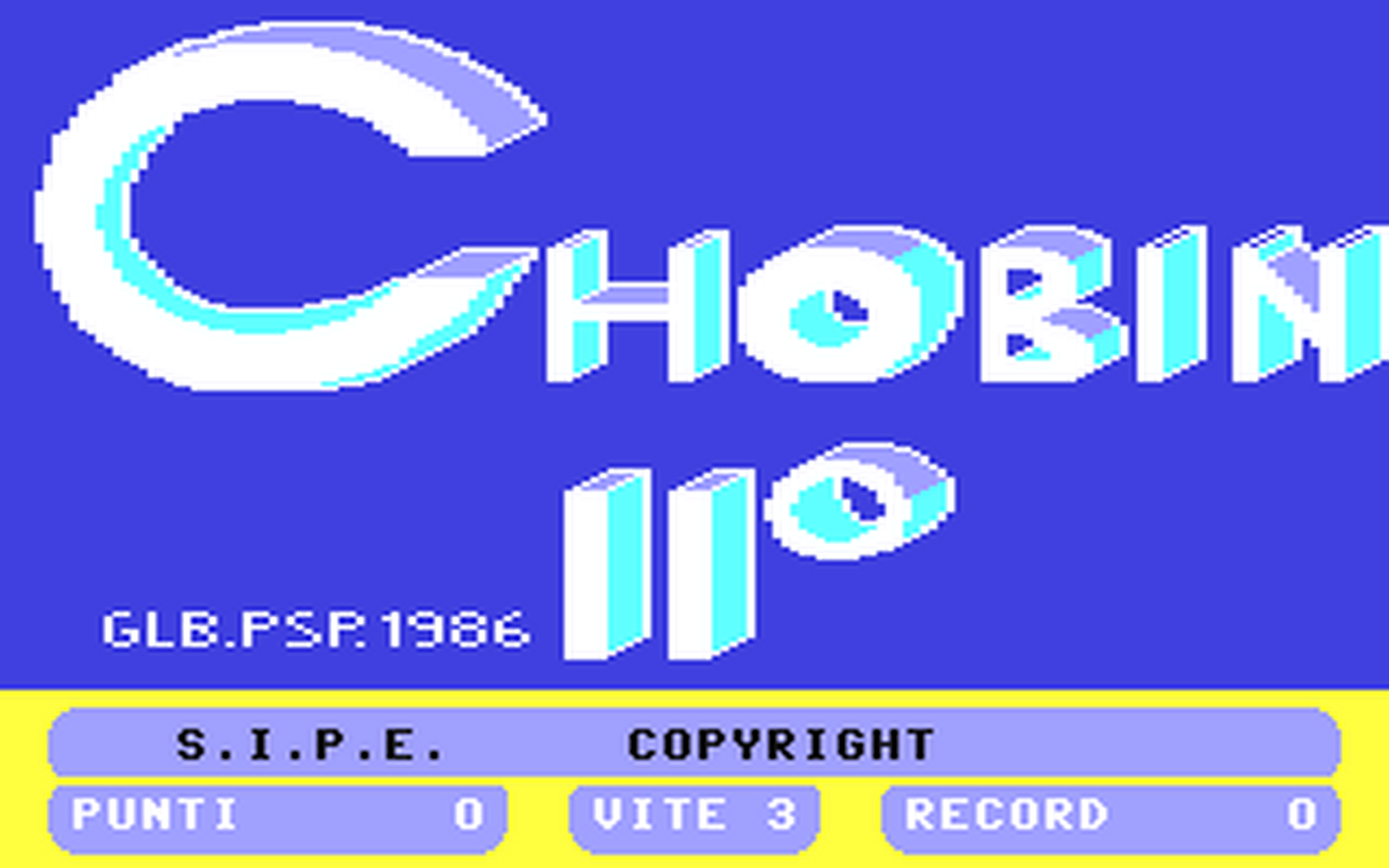 C64 GameBase Chobin_II Edizioni_Societa_SIPE_srl./Special_Program 1988