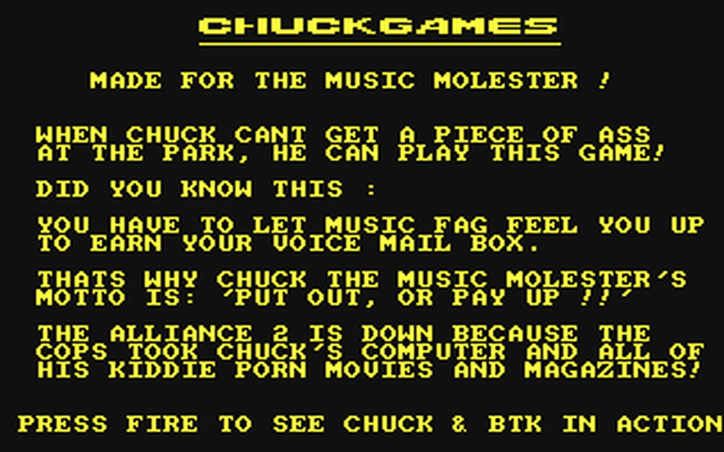 C64 GameBase Chuckgames (Not_Published) 1987