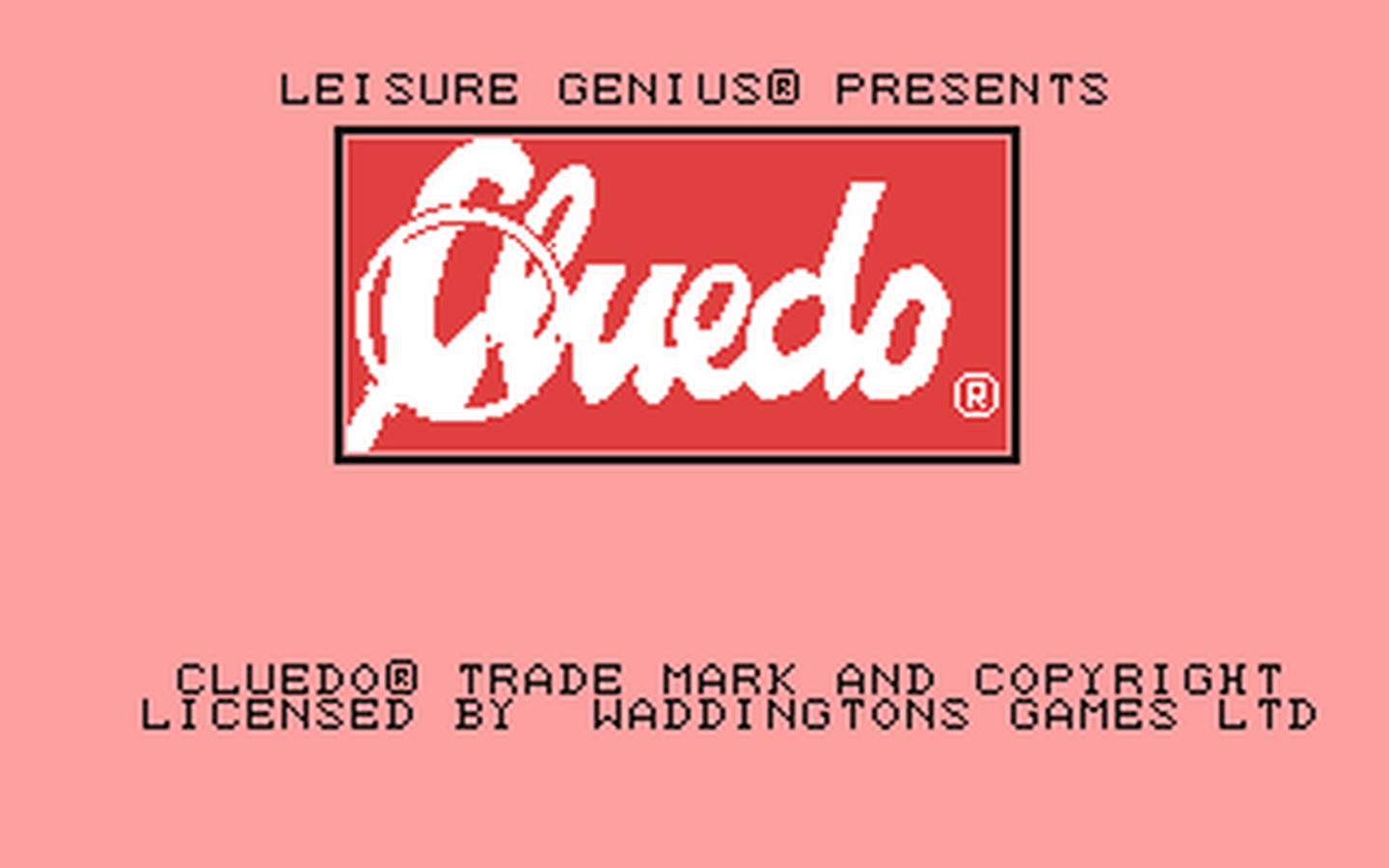 C64 GameBase Cluedo Leisure_Genius 1984