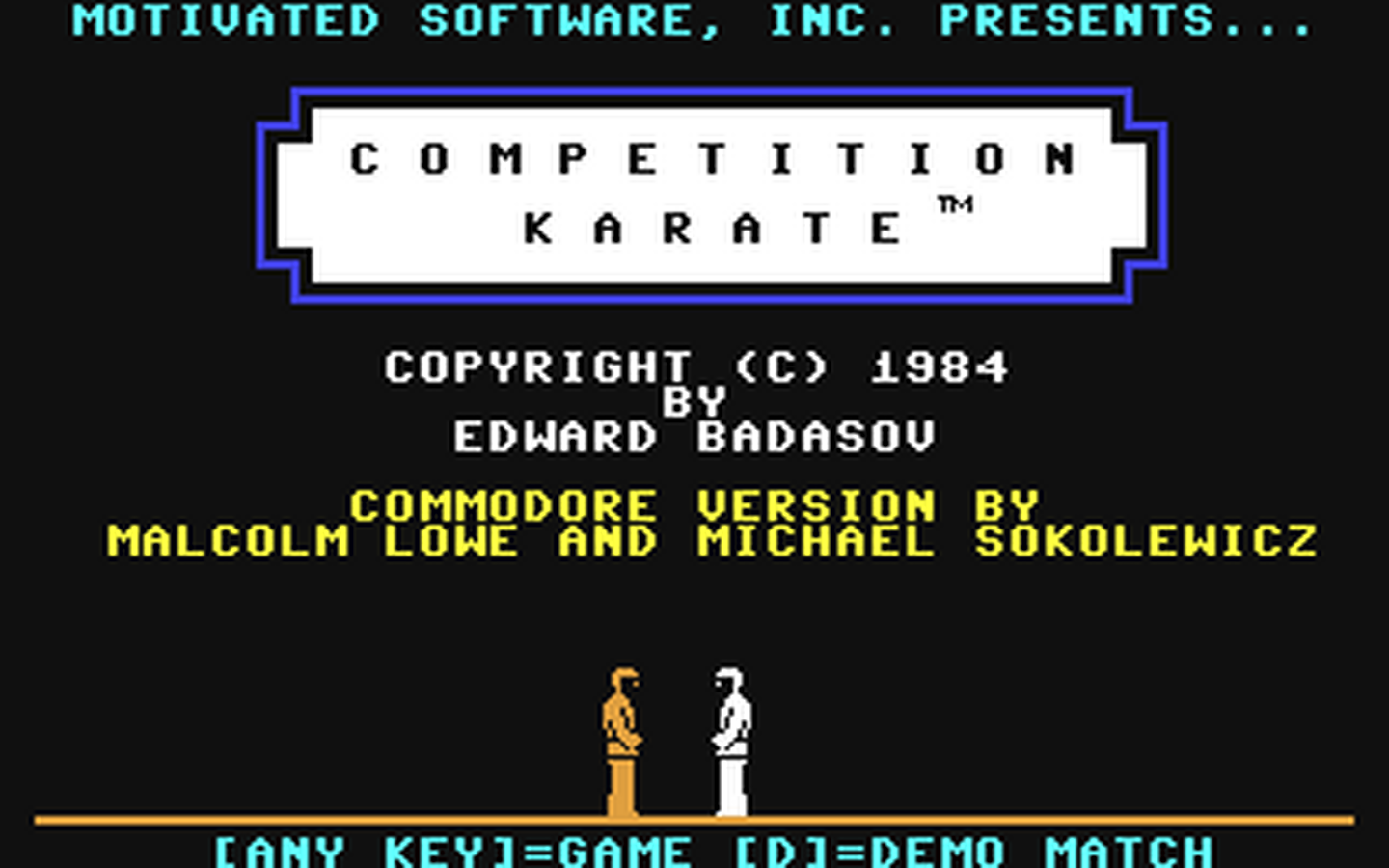 C64 GameBase Competition_Karate Motivated_Software,_Inc. 1984