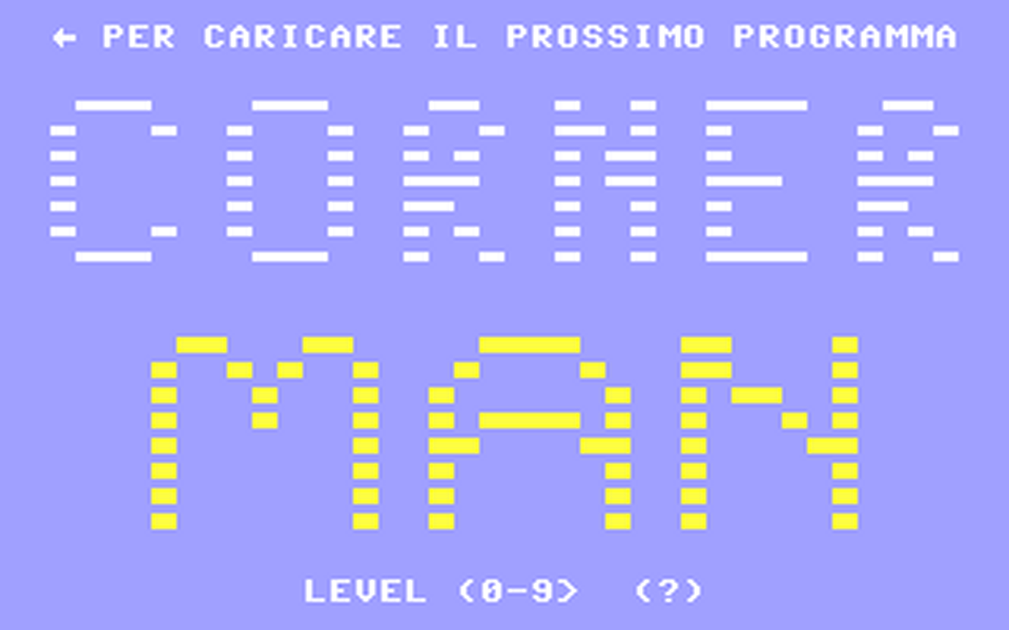C64 GameBase Corner_Man Edisoft_S.r.l./Next_Game 1986