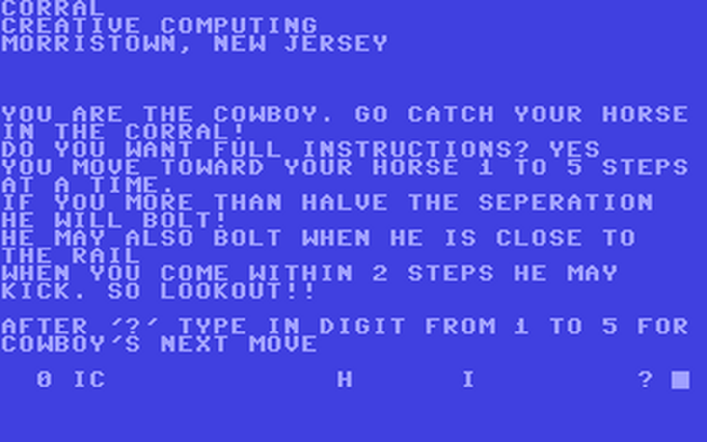 C64 GameBase Corral Creative_Computing 1979