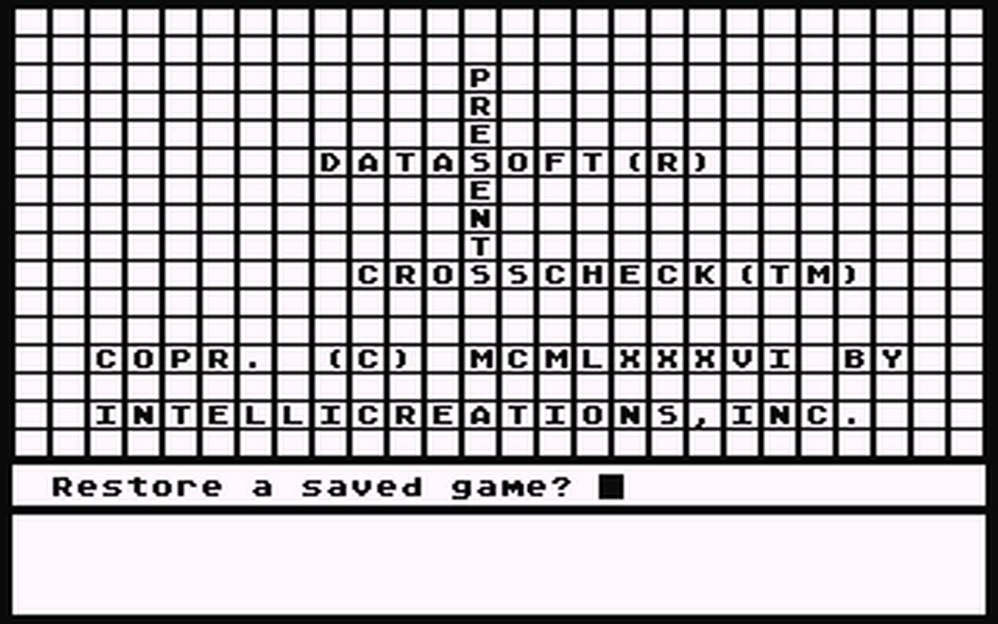 C64 GameBase Crosscheck Datasoft 1986