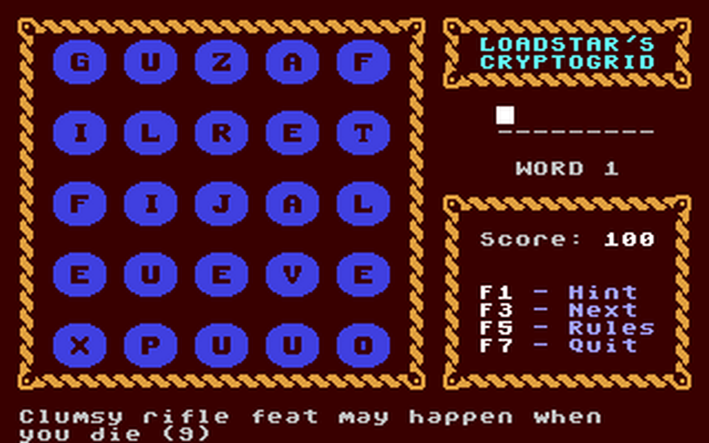 C64 GameBase Cryptogrid_#120 Loadstar/Softdisk_Publishing,_Inc. 1994