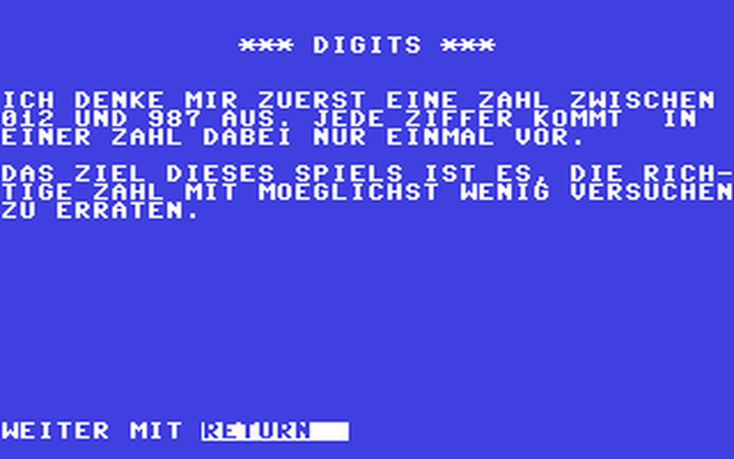 C64 GameBase Digits