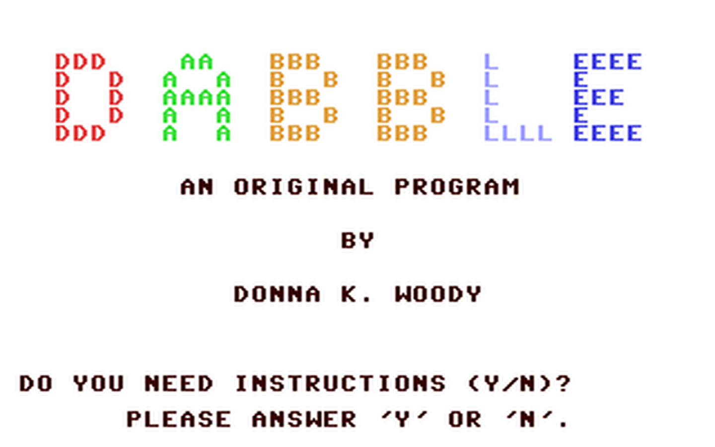 C64 GameBase Dabble Loadstar/Softalk_Production 1985